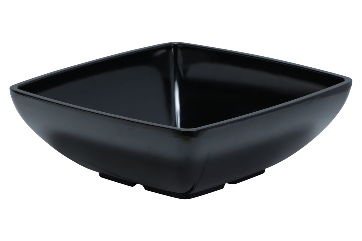 Bol, noir, mélamine, carré, métro, 10 "x10 "x3.5"