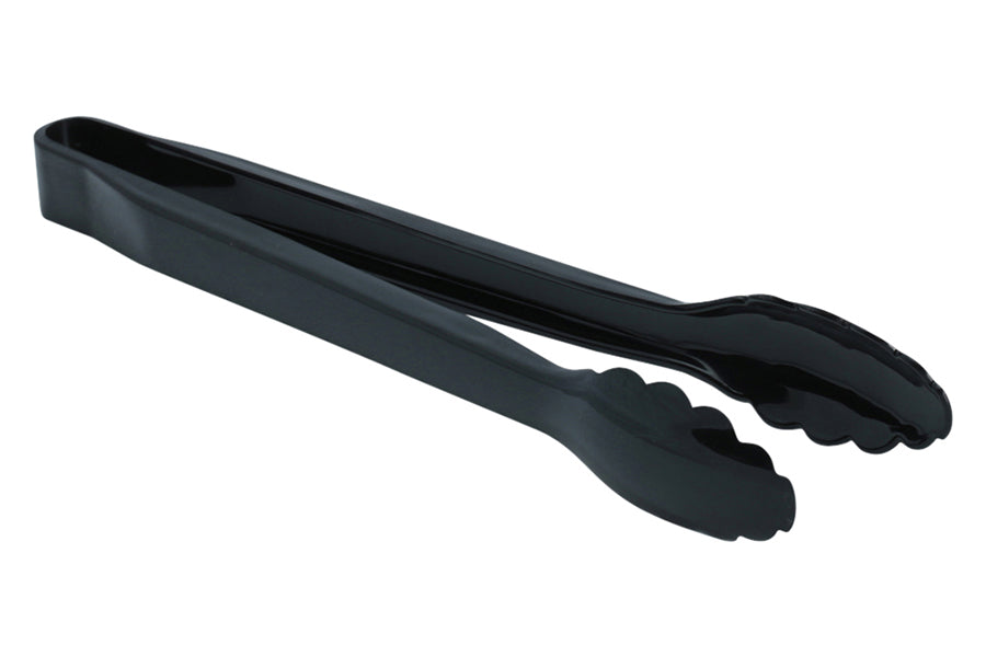 12" Black Plastic Scallop Edge Tong