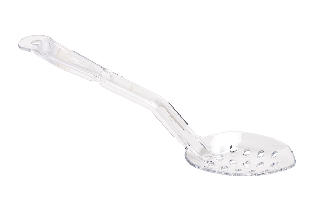 Polycarbonate Spoon, 11", Perforated, Clear