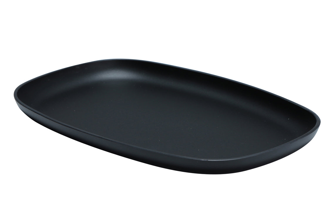 Plateau rectangulaire, brillant, 12" x 8" x 1"