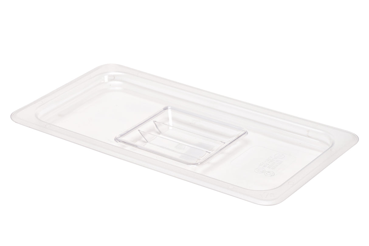 Lid, 1/3 Size, Handled, Clear