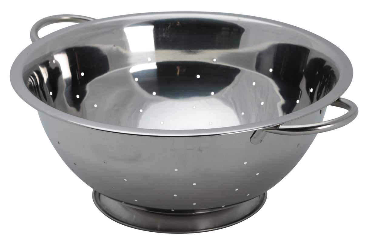 Colander, 13 qt, stainless steel