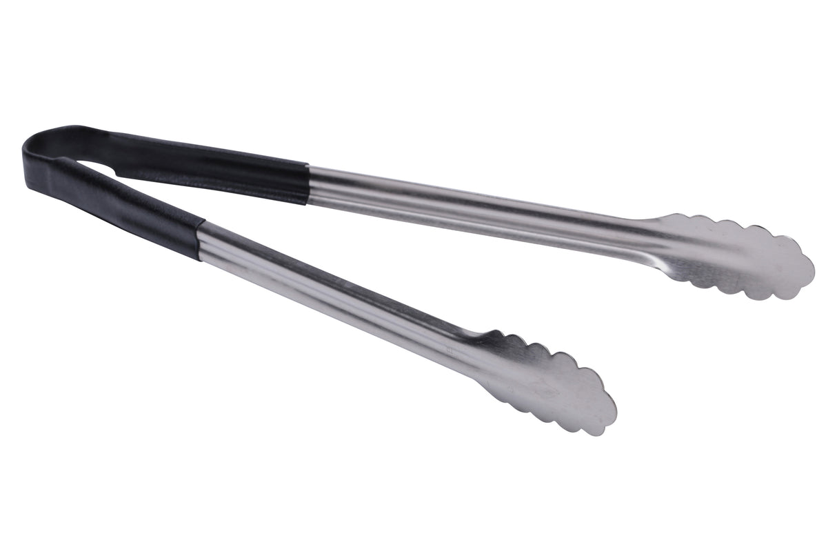 16" Stainless Steel One-Piece Tong with Black Handle