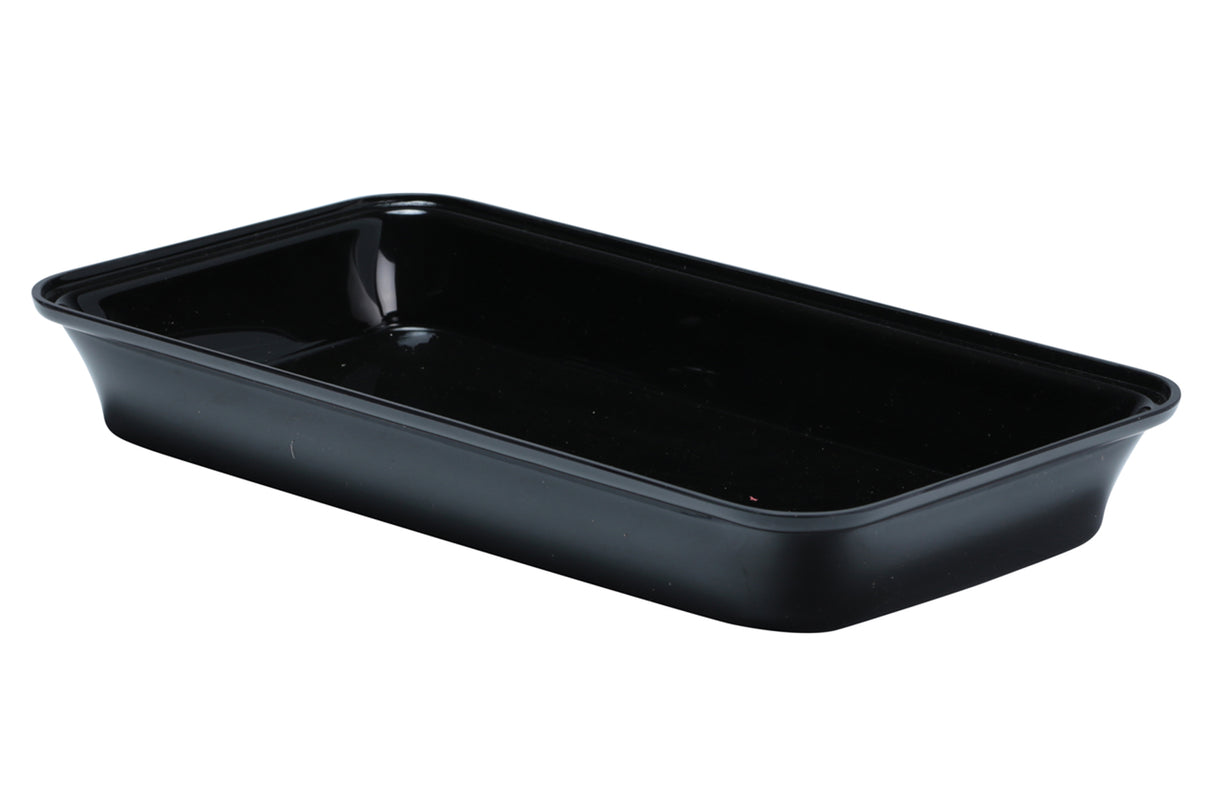 Acrylic Tray (Deli), Black, 8" x 15" x 2"