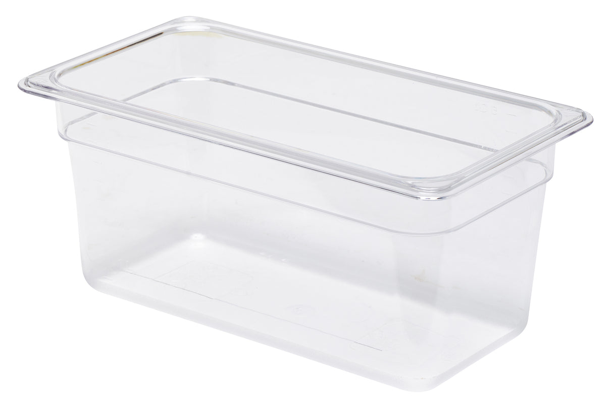 Clear Food Pan, 1/3 Size, 6" Deep