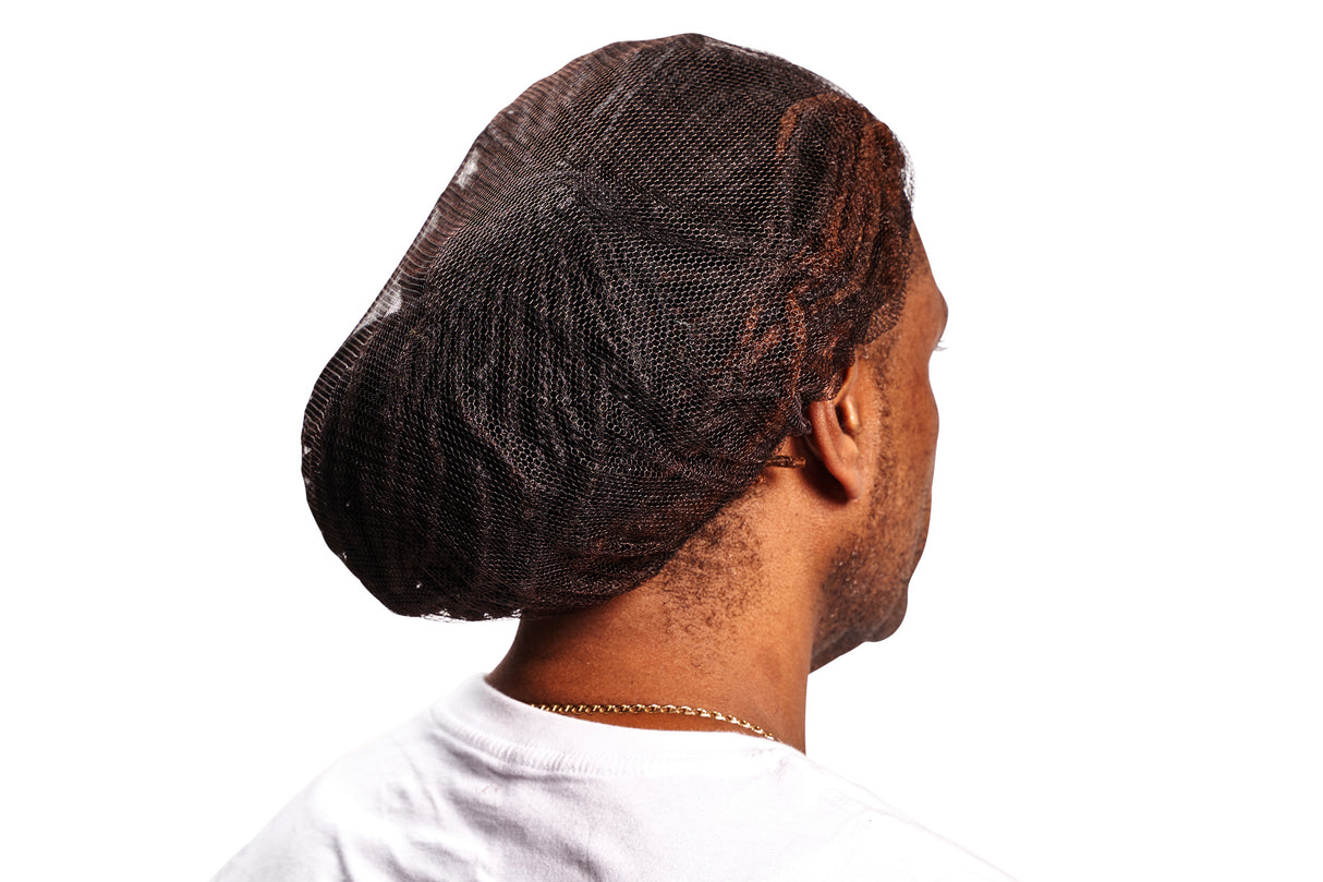 Hair Net, 21", Honeycomb, Brown (Pk 100)