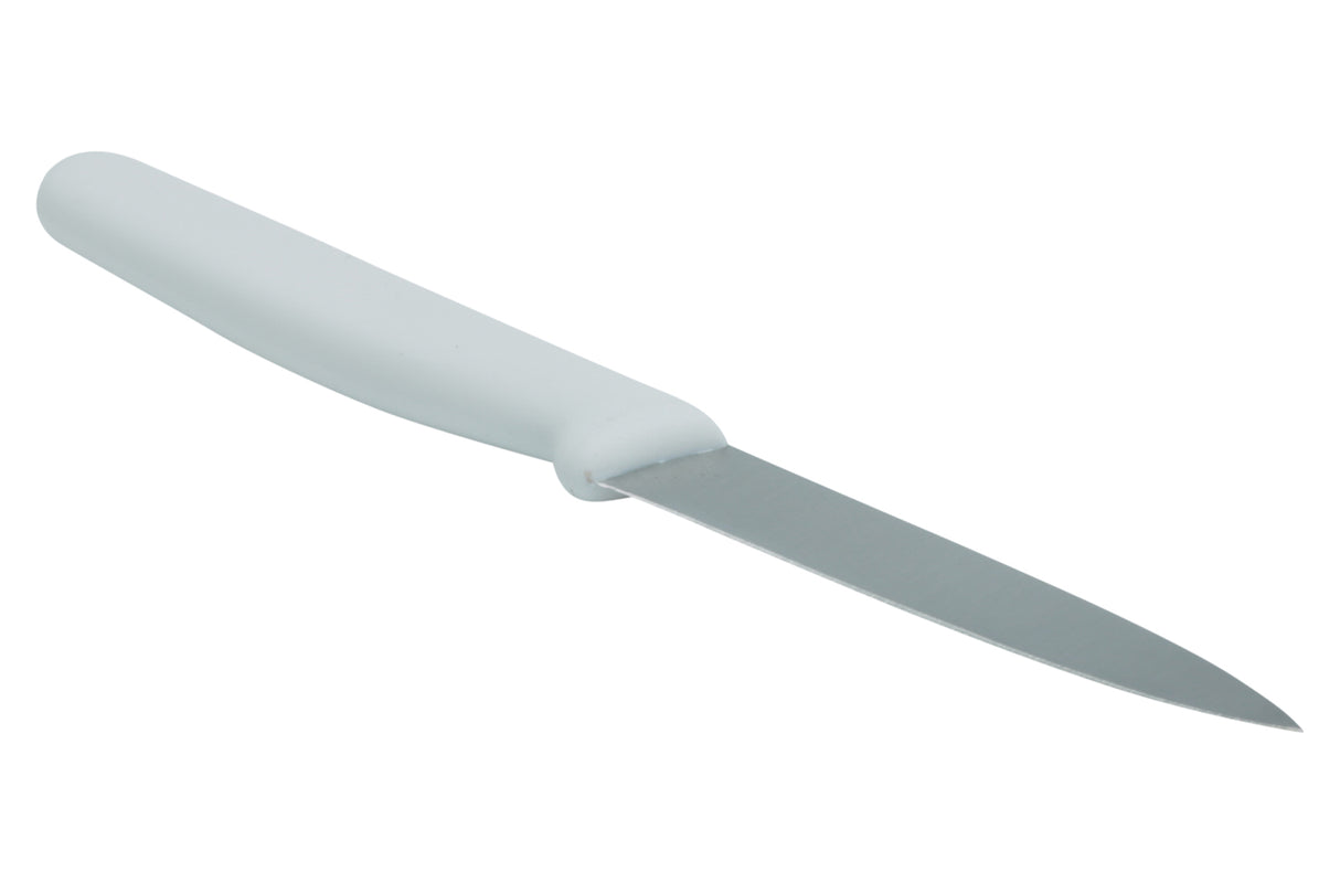 Couteau d'office, lame 4", manche blanc