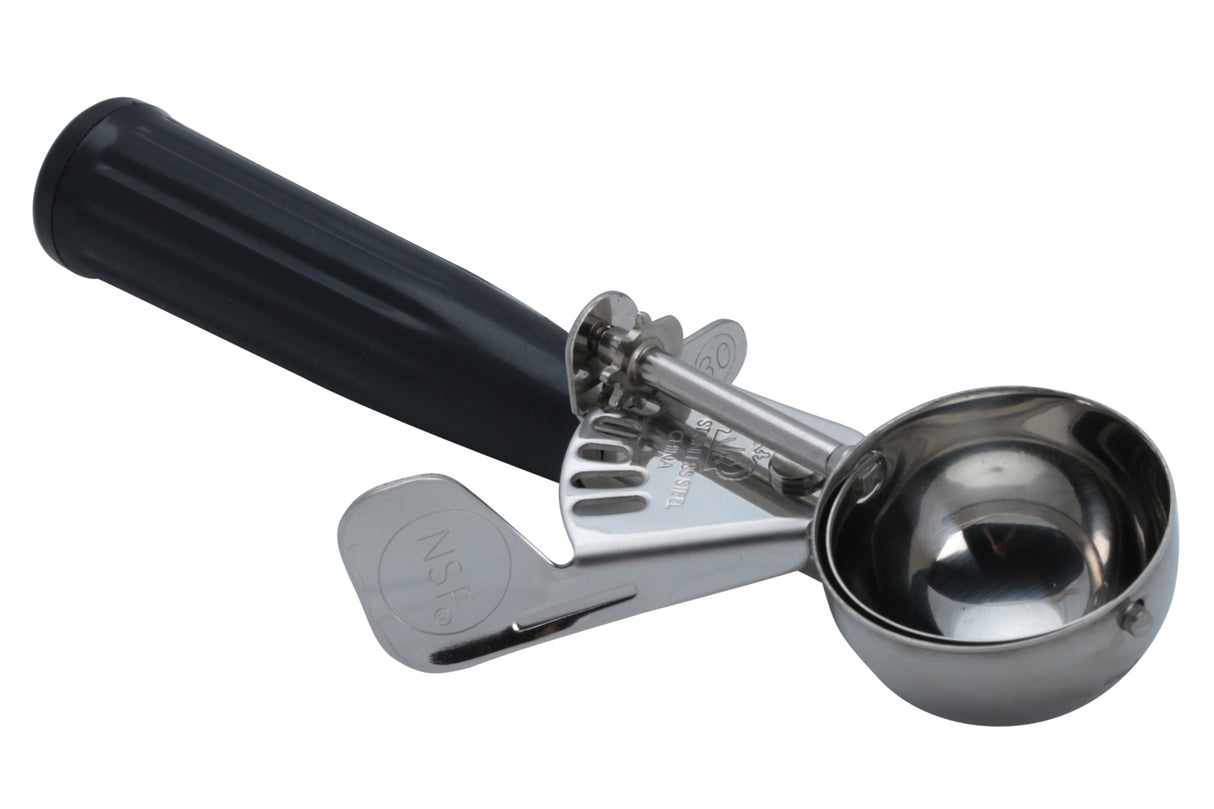 Pelle à crème glacée, 2.6 oz, manche noir