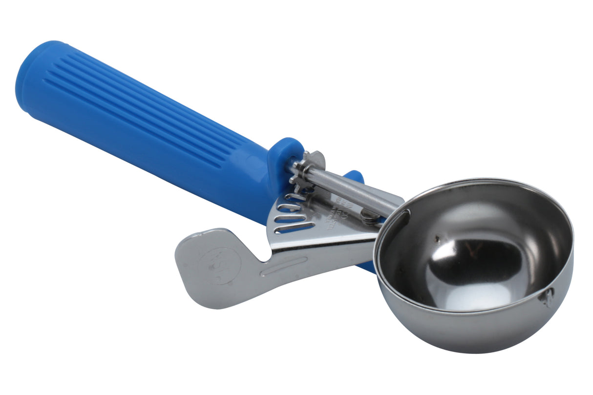 Cuillère à crème glacée, 2.6 oz, manche bleu