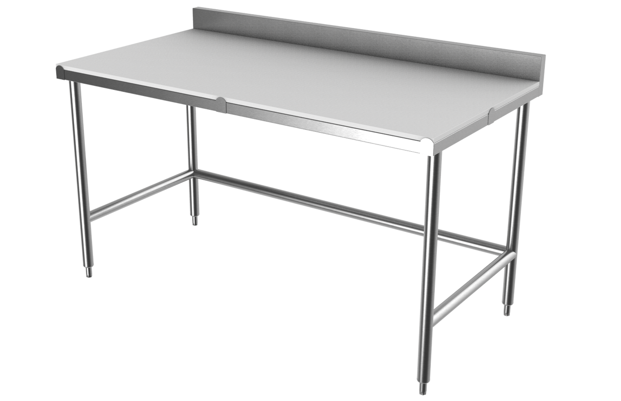 Tables de découpe avec dosseret de 4 po