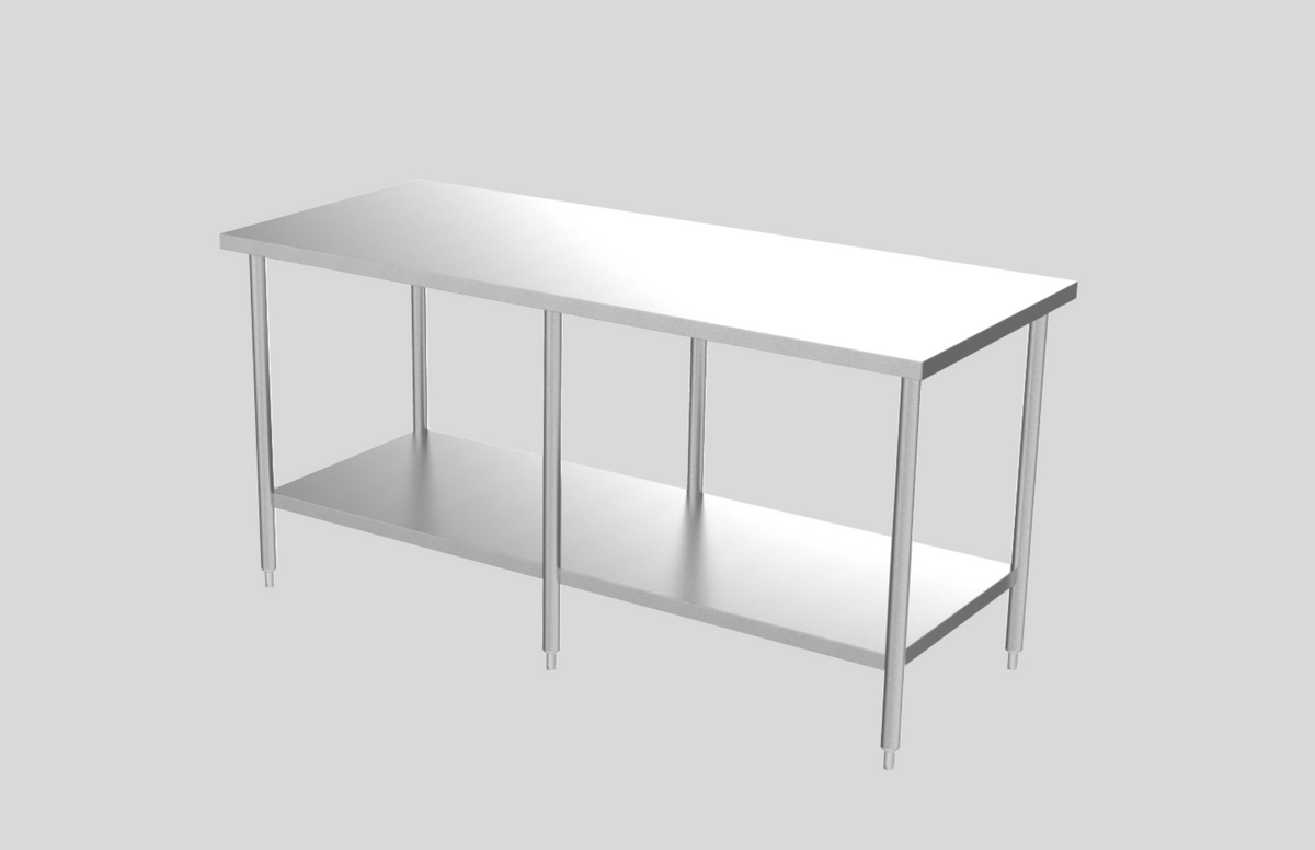 84" x 30" Preparation Table No Backsplash