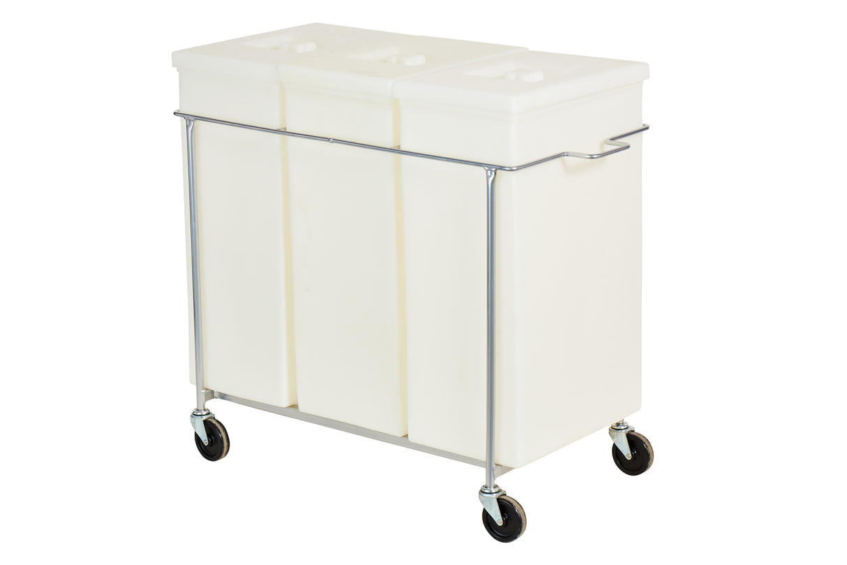 Ingredient Bin, Faribo 434, 3 Bins with Poly Covers