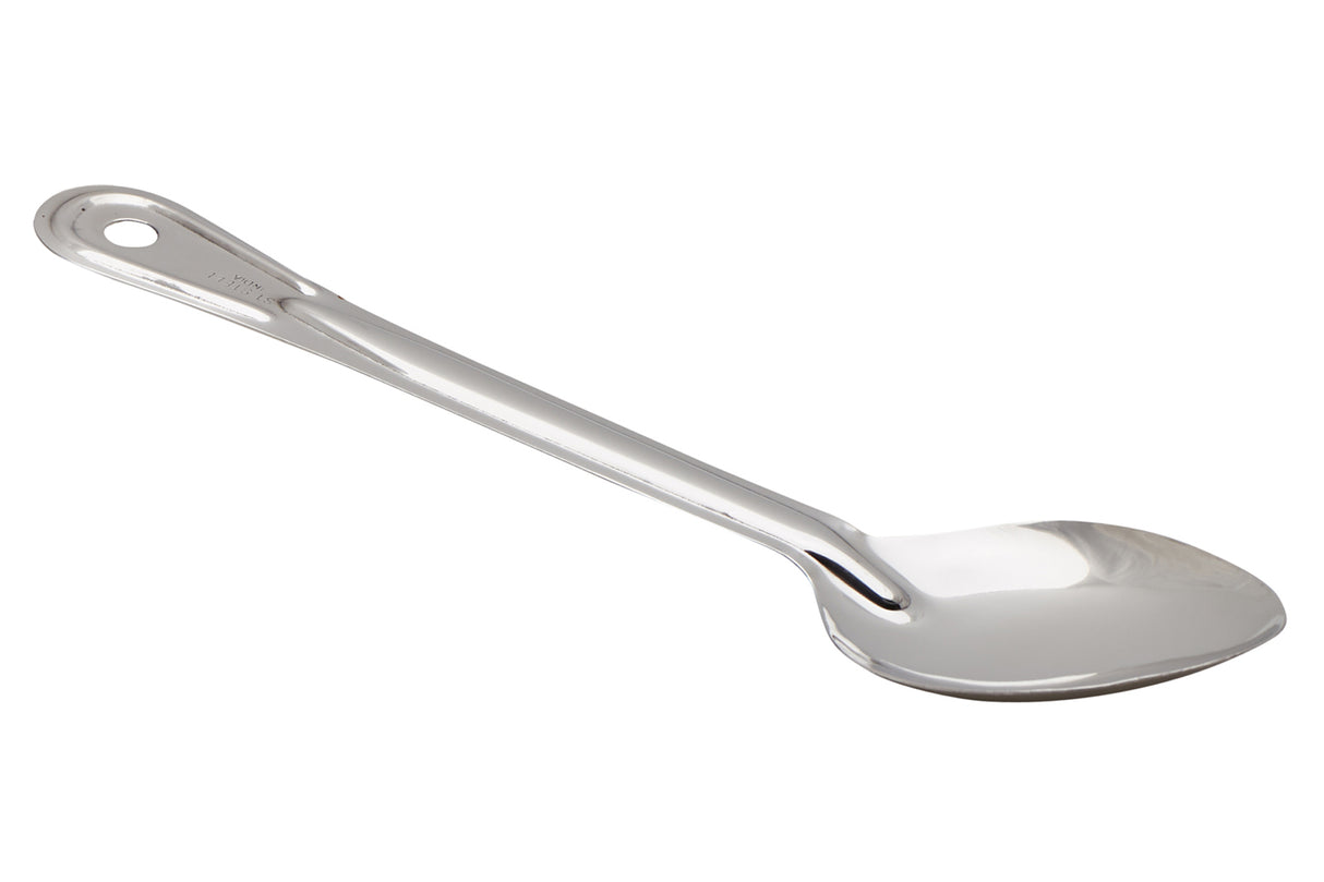 Cuillère en acier inoxydable, 11", solide