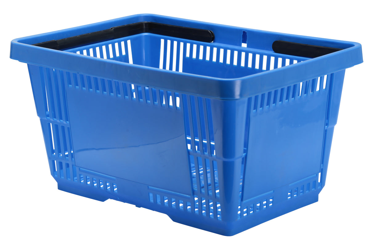 Shopping Basket, 19.25" x 13.13" x 10" Deep, Blue