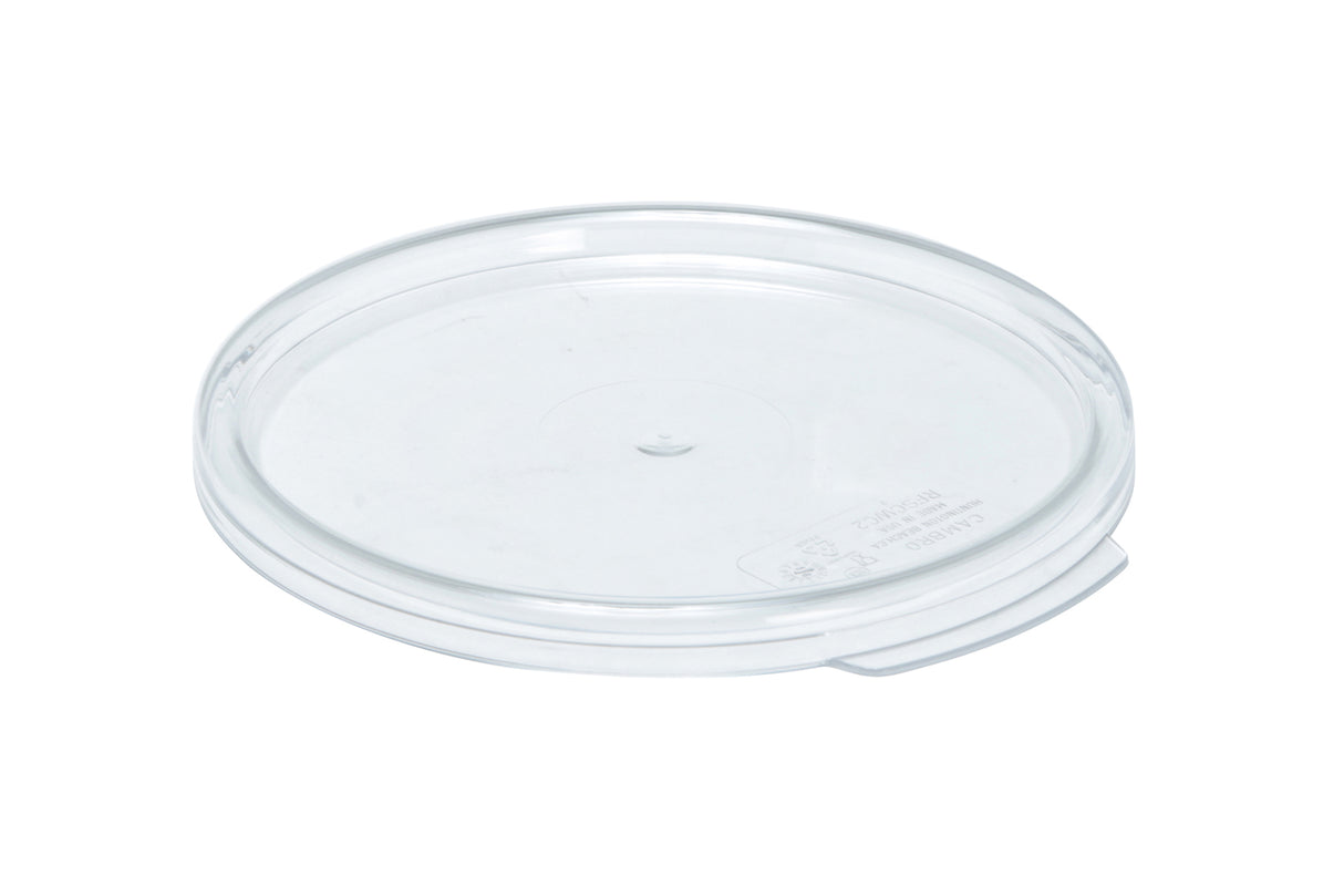 Food Container, Camwear, Round Cover, Clear, 2/4 qt Transparent