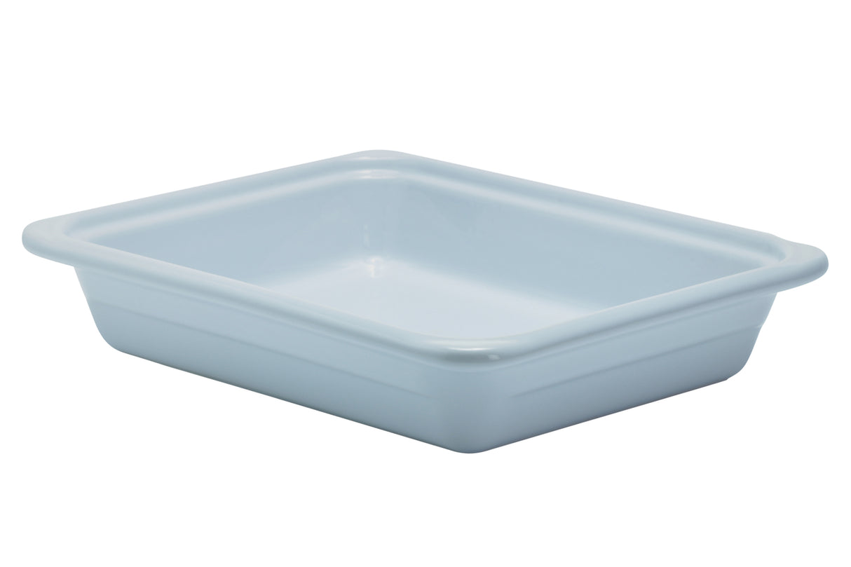 Poêle, Emile Henry, 1/2 taille, 3.1 Qt, 2.5" de profondeur, blanche