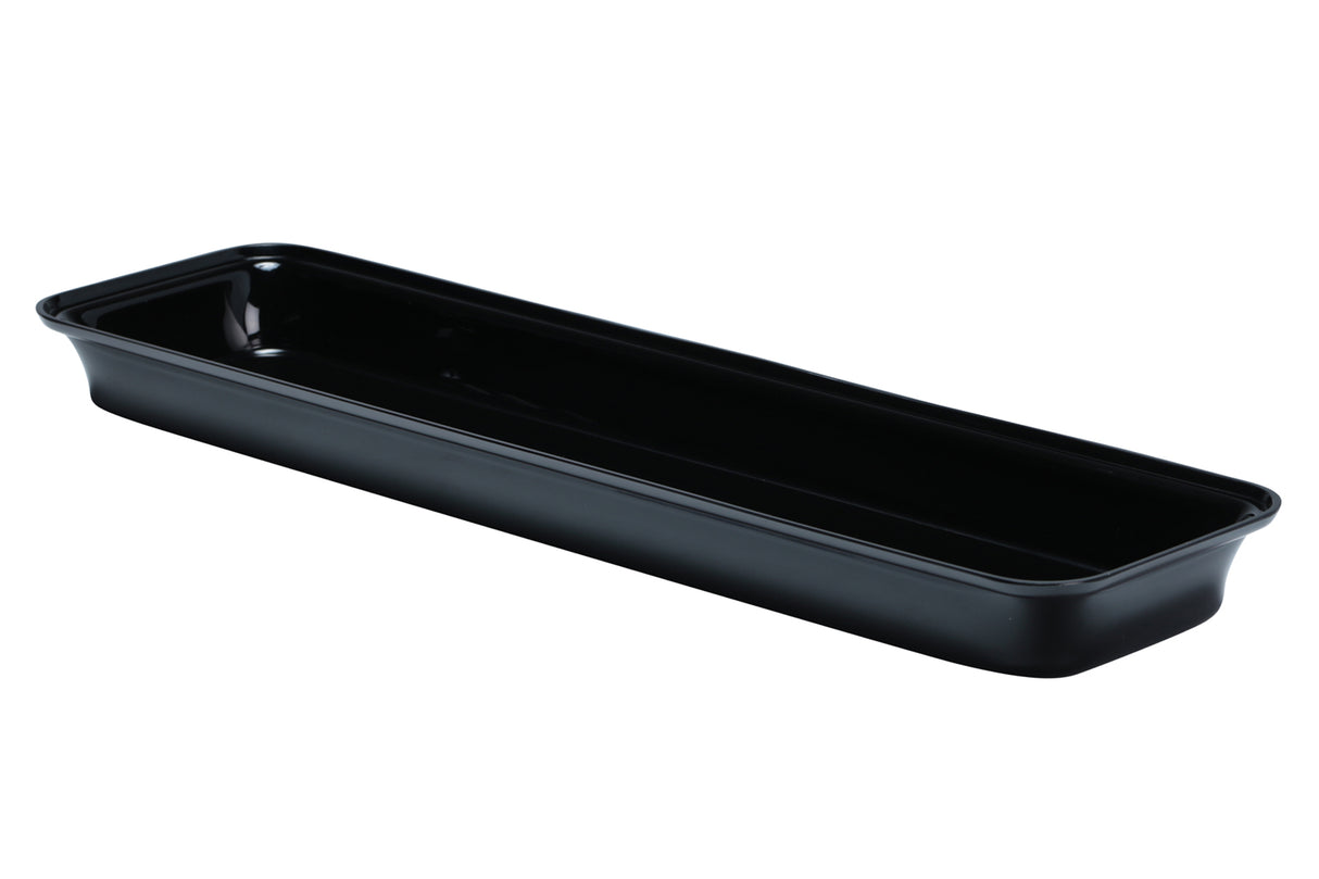 Tray, Deli, 6" x 24" x 2"H, Black