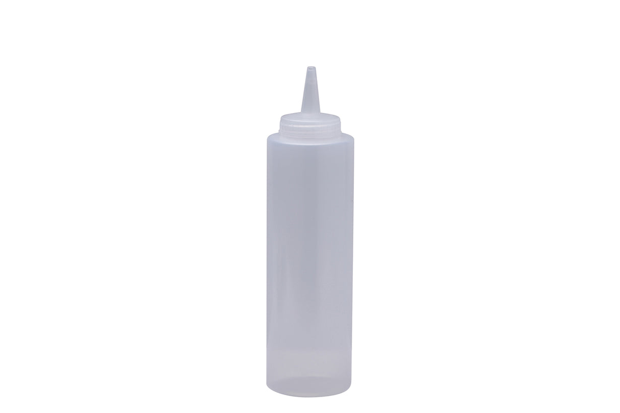 Squeeze Bottle, 12oz, Clear Plastic