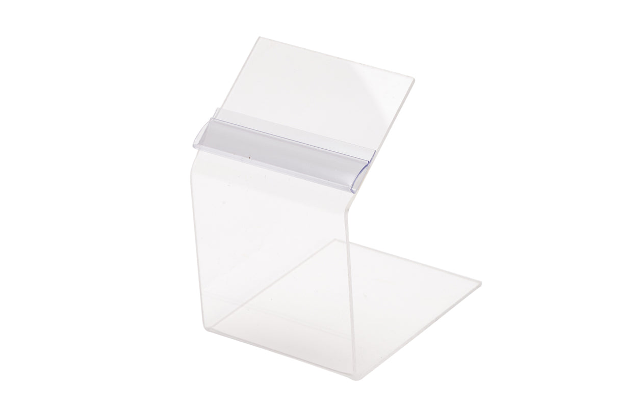 Porte-enseigne, vers le bas, clip en dessous, 2.5".