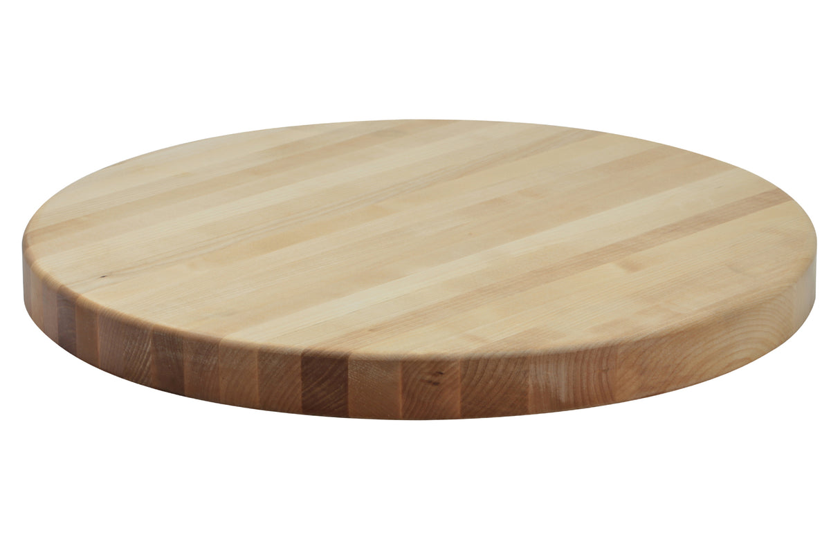 Cutting Board, 18" Dia, Maple Finish