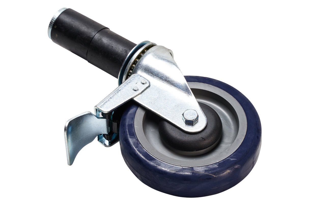 5" Swivel Caster with Brake for 1-5/8" Dia Tube - 16GA