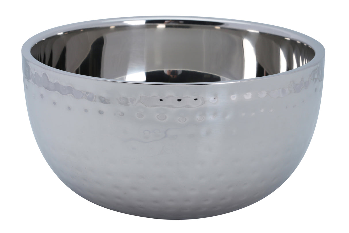 Serving Bowl, 3qt, 9-3/8" Dia x 5", Stainless Steel, Double Wall