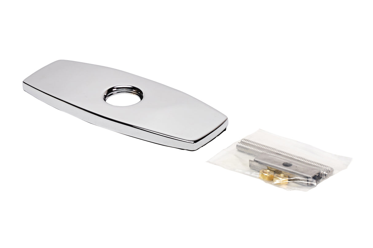 Chromed Deck Mount Plate for Gooseneck Spout