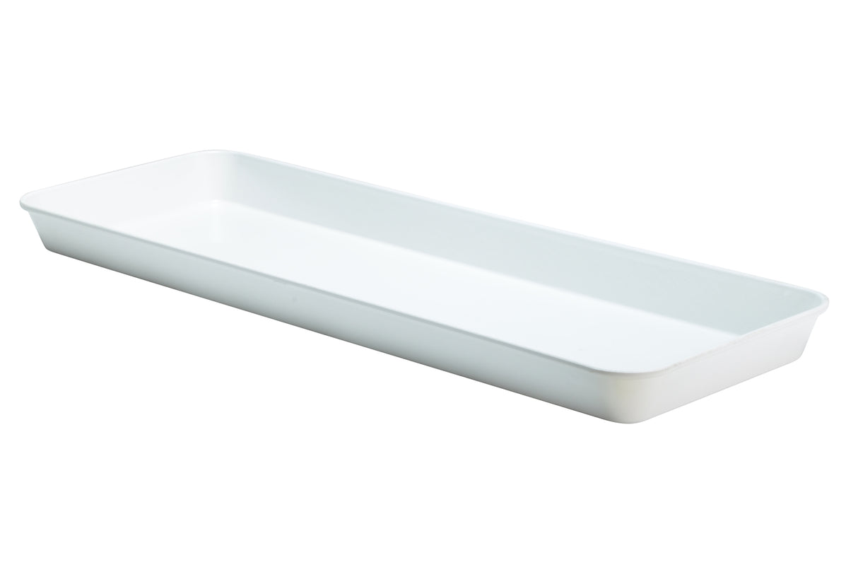 Tray, Fiberglass, 10"x30", 2" Deep, White