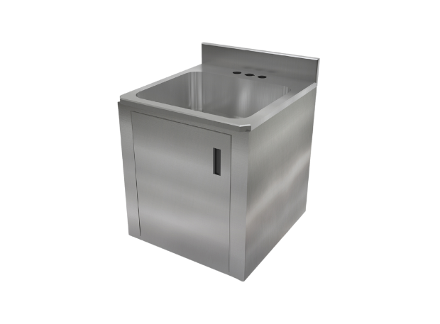 Évier mural pour lavage des mains avec cabinet