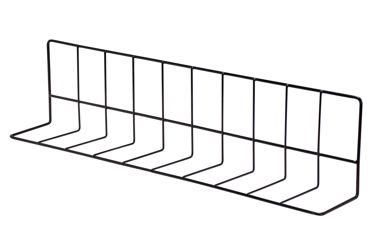 Wire Divider, Plastic Coated, 24"x6"x4", Black