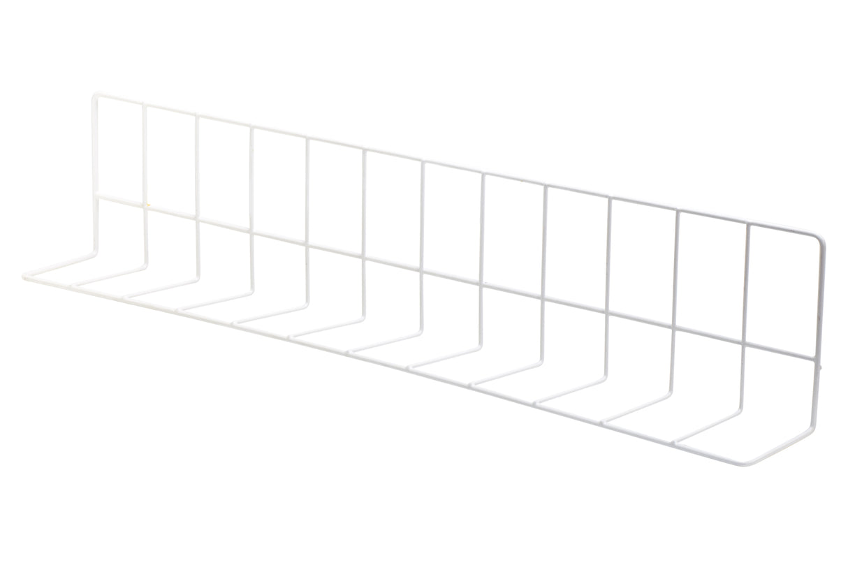 Séparateur en fil métallique, plastifié, 30 "x6 "x4", blanc