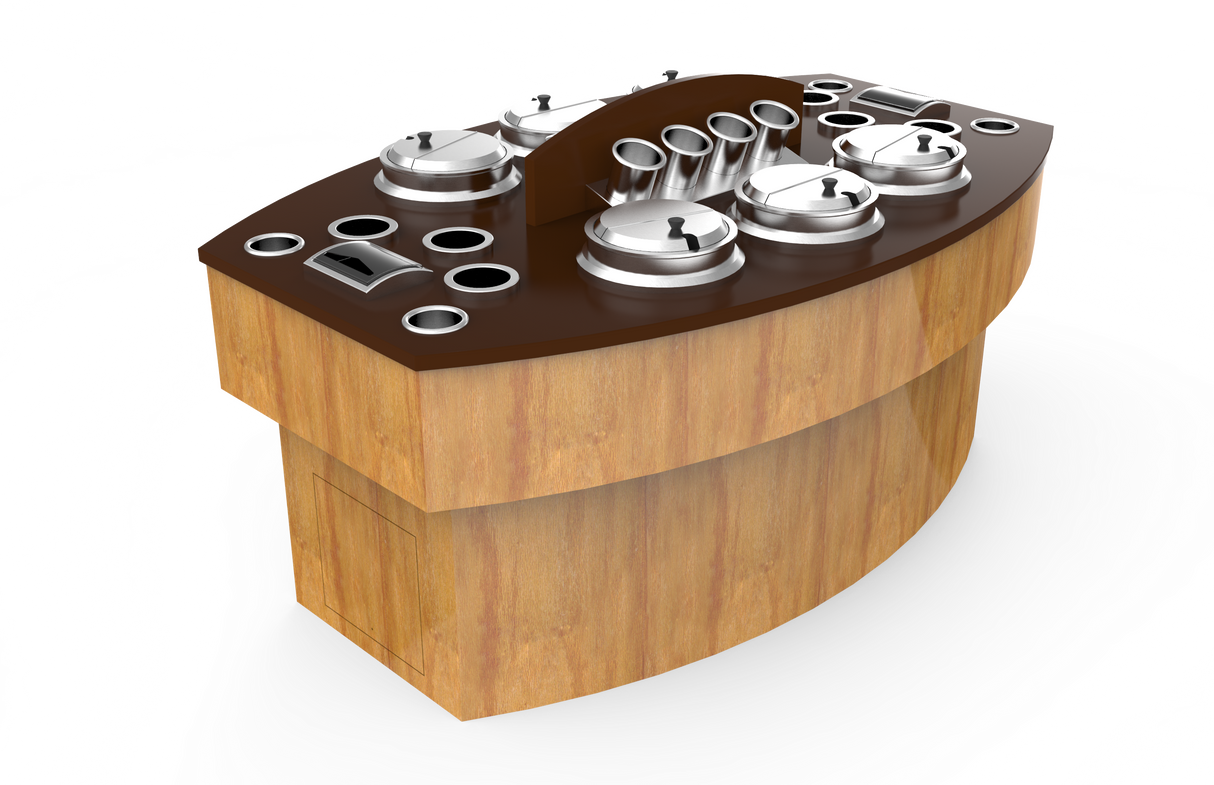 Station à soupe en îlot