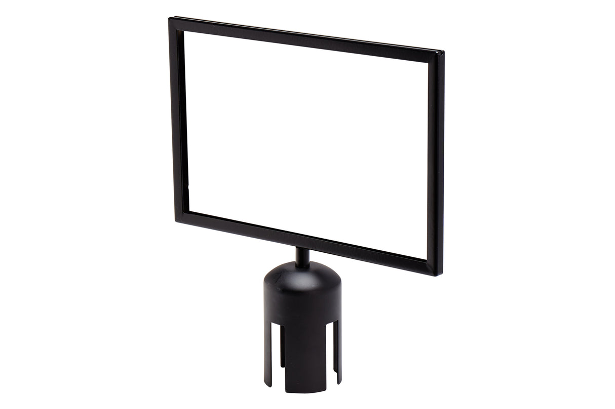 Passport Post, Sign Frame, 7"x11"H, Satin Black