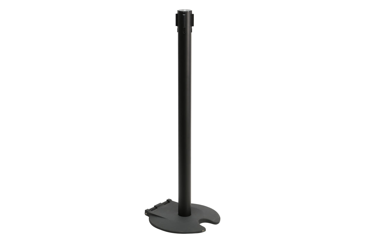 Passport Post, Post with Mobile Base Weight, Matte Black, Ribbon 66"