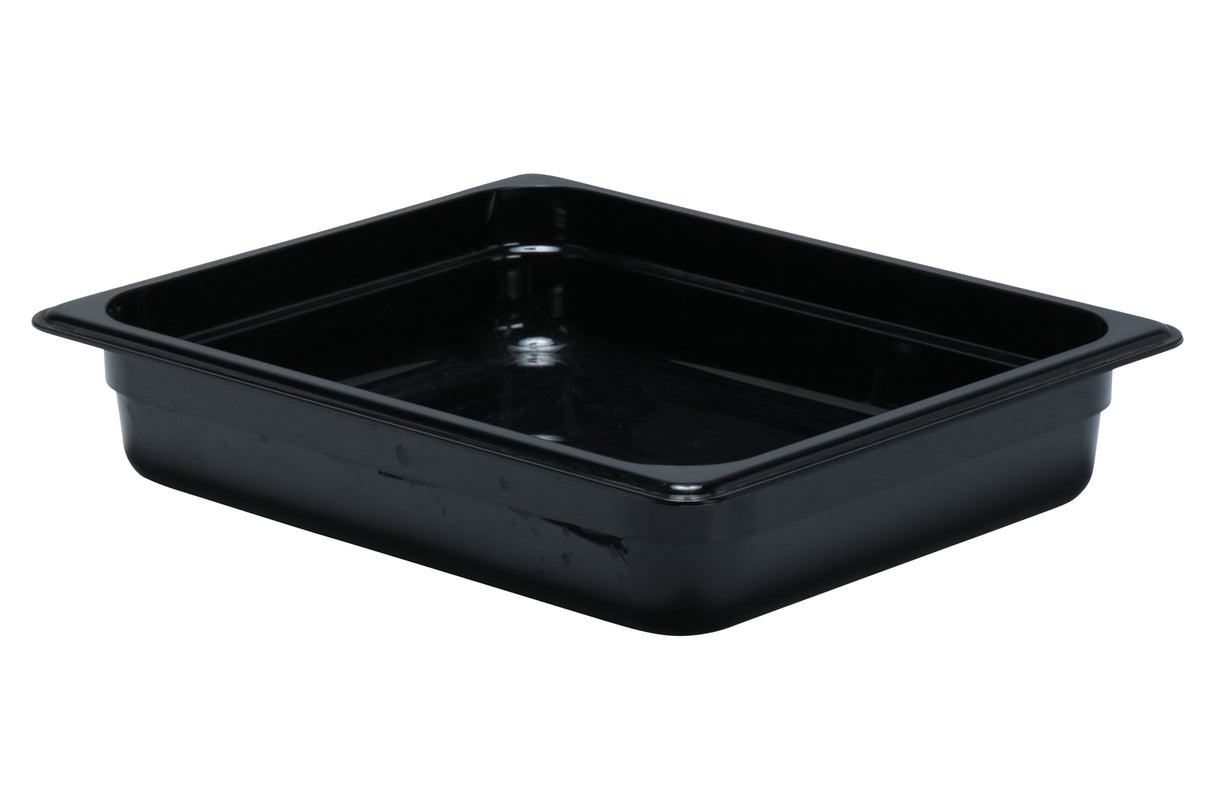 Food Pan, Polycarbonate, 10"x12"x4", Black