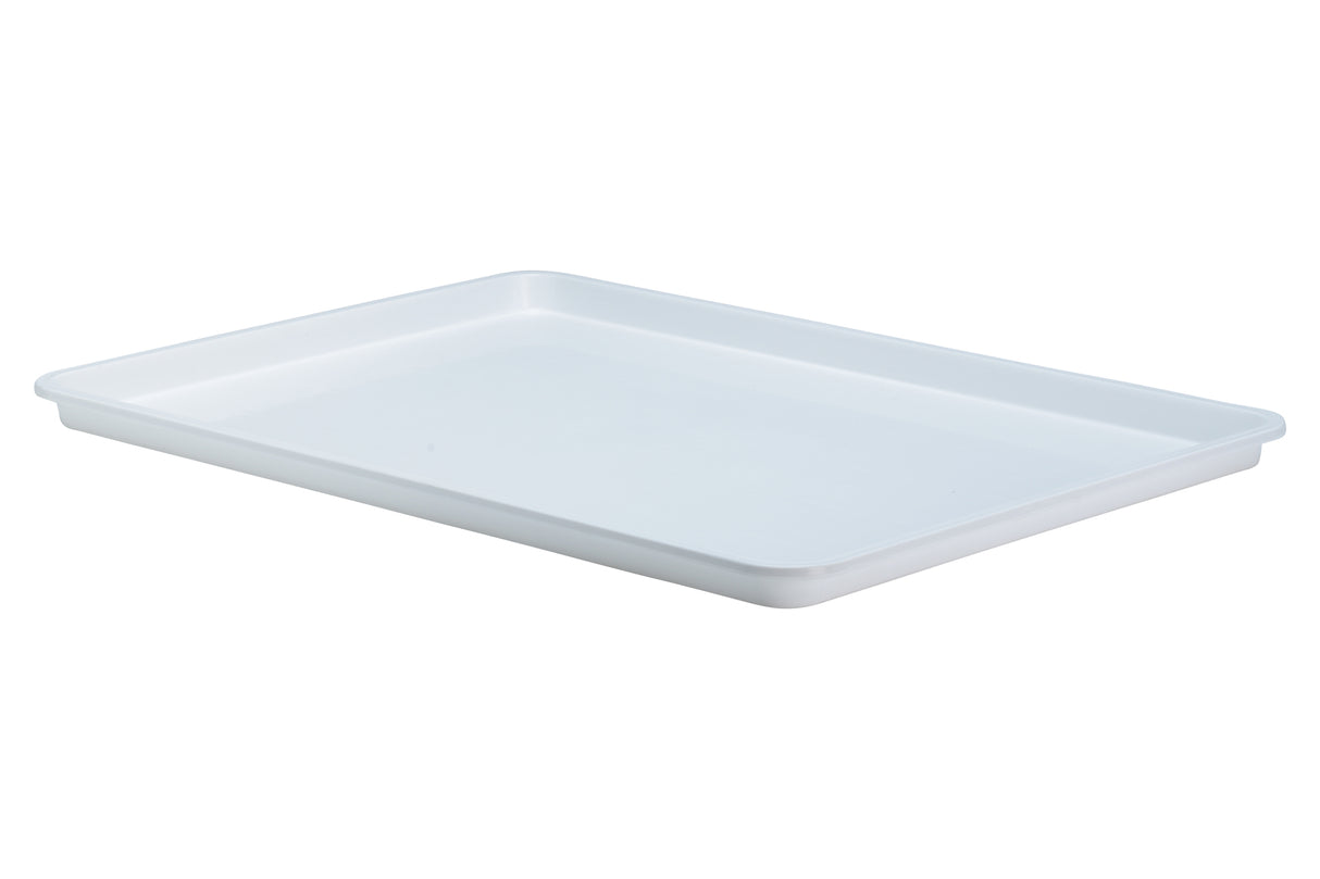 Tray, Plastic, White, 18"x26"x0.75" (Sold in Packs of 12)