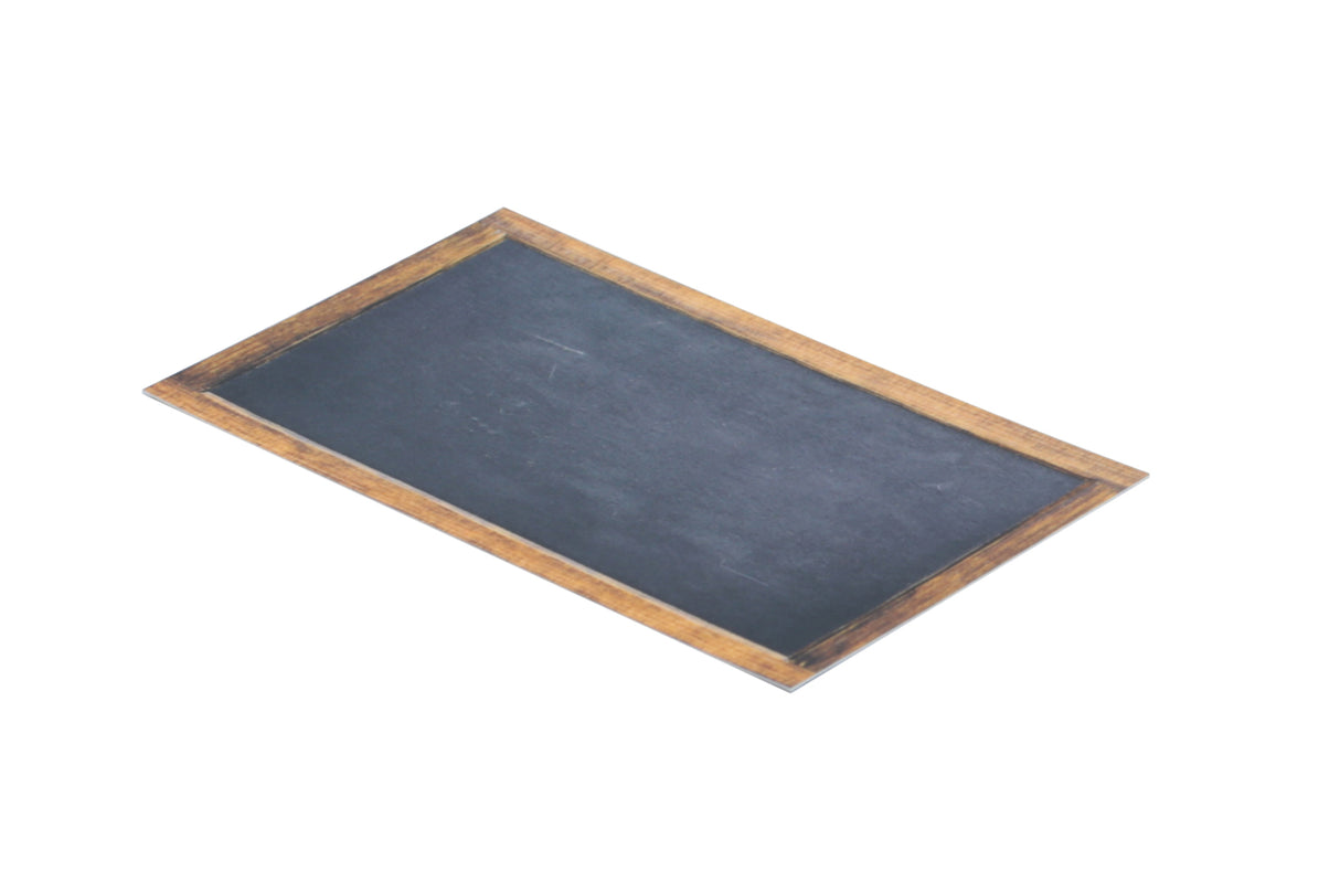 Enseigne plastifiée, tableau noir et brun, 2.25 "x3.25"