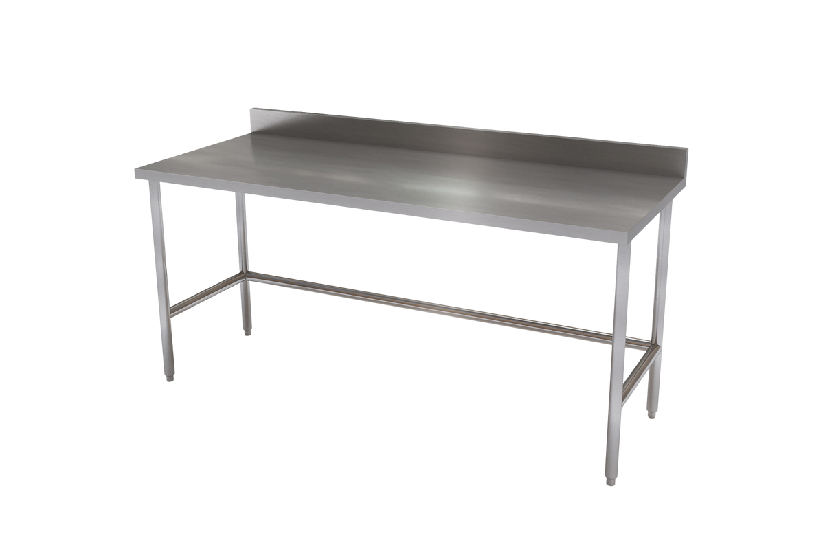 PREPARATION TABLES WITH STANDARD BACKPLASH