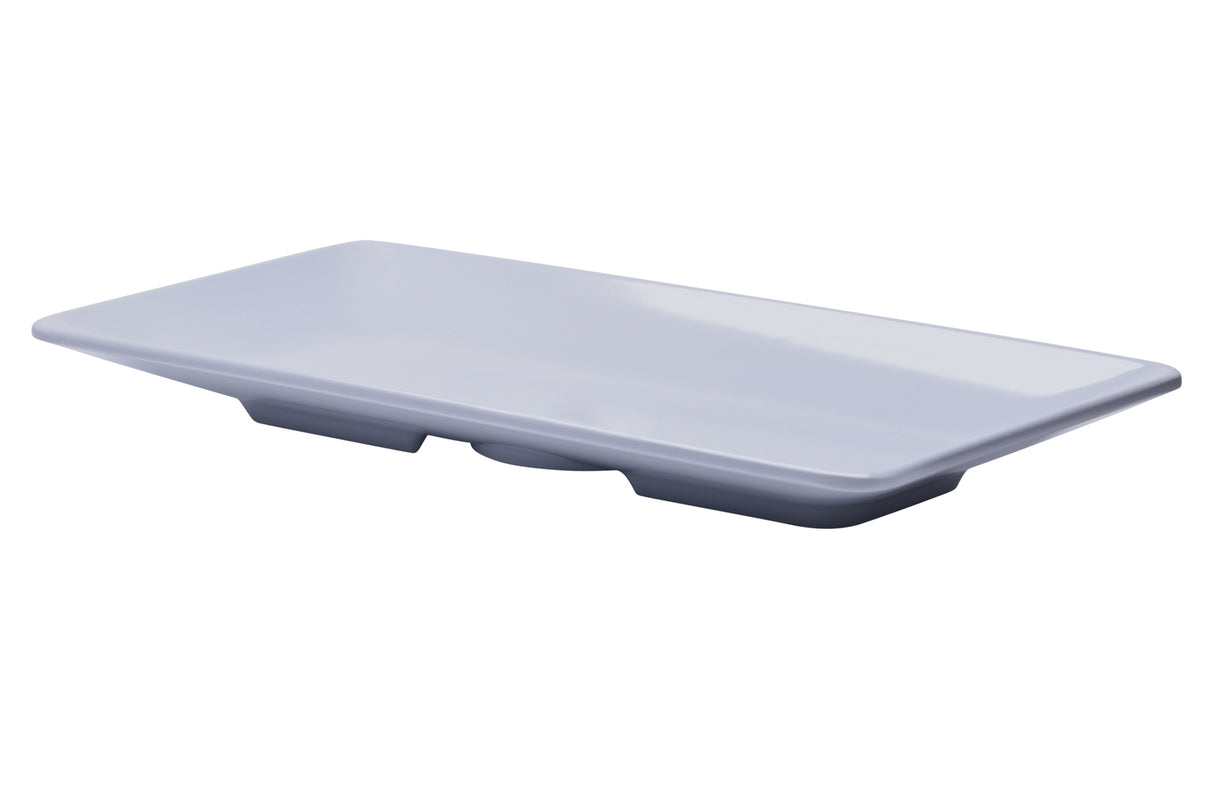 Rectangular Platter, Melamine, White, 16"x8"