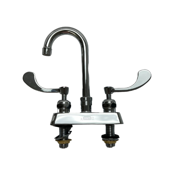 6” Gooseneck Spout with 4” Levers