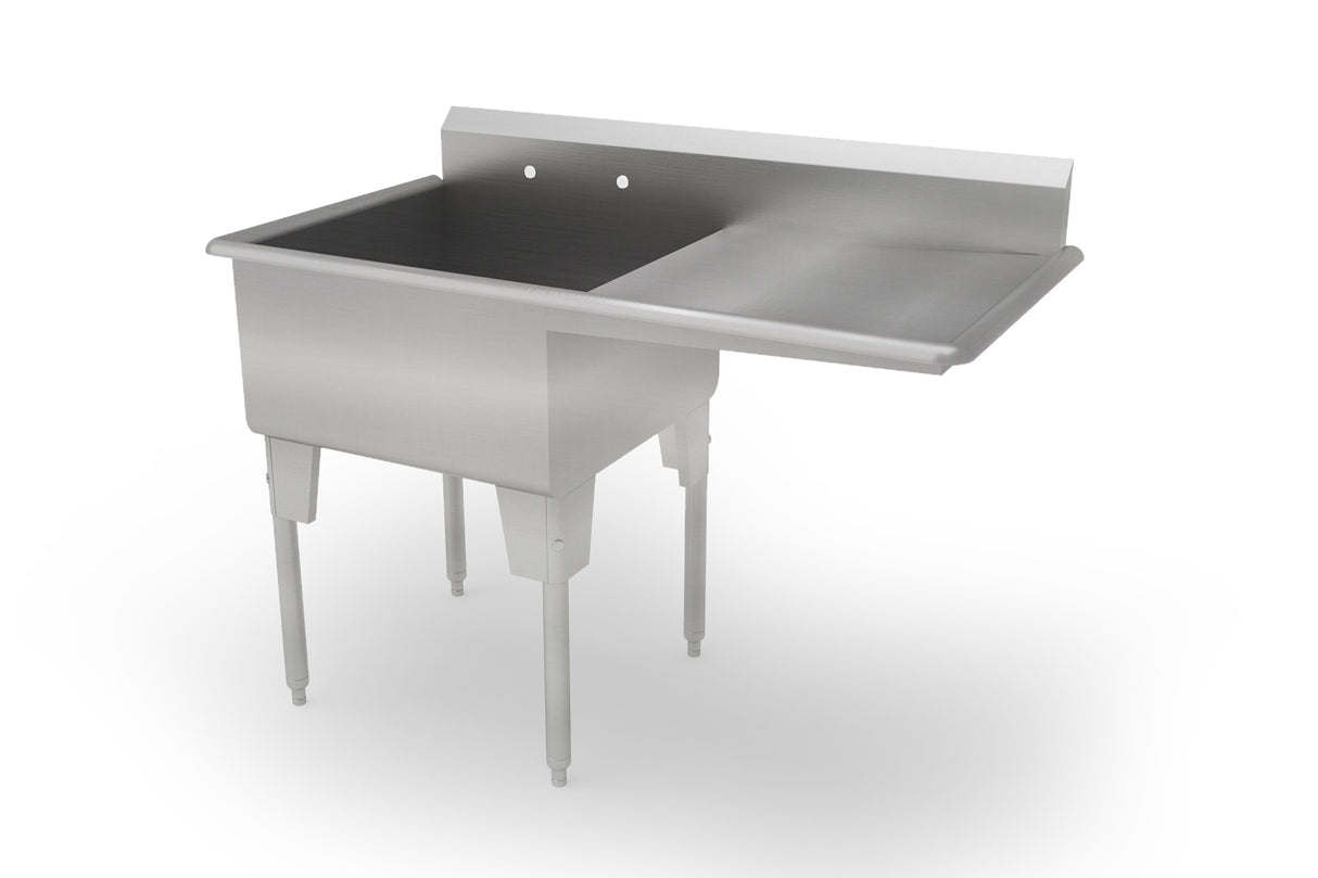 Single Compartment Sink with Integrated Drainboard