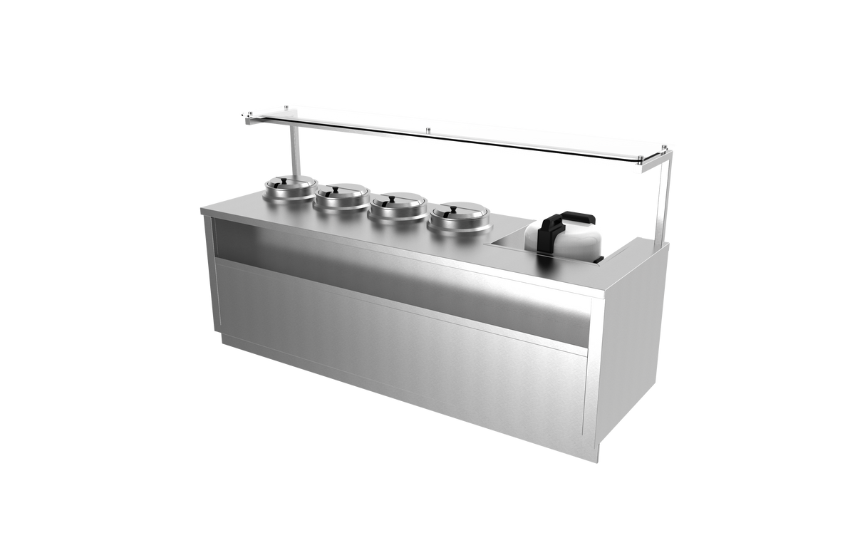 Station de soupe avec cuiseur à riz