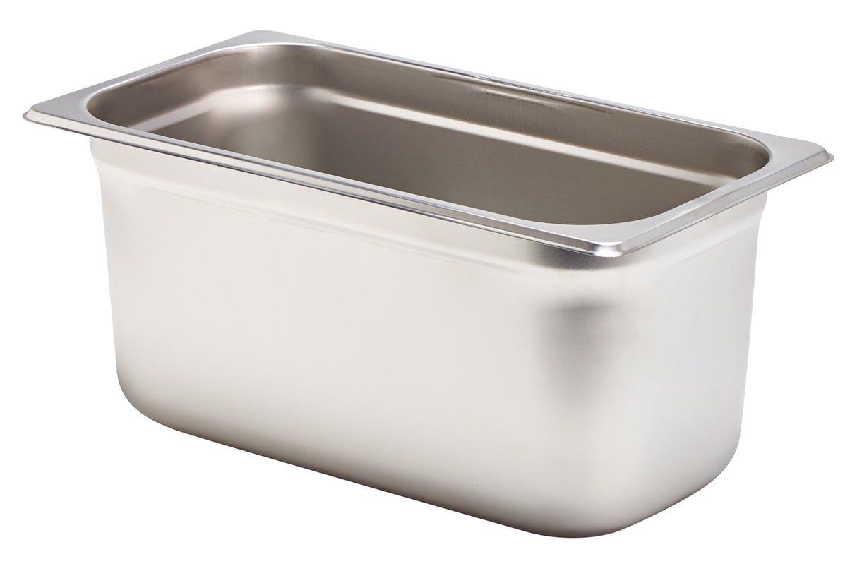Stainless Steel Salad Pan 6" x 12" x 6", 1/3 Size