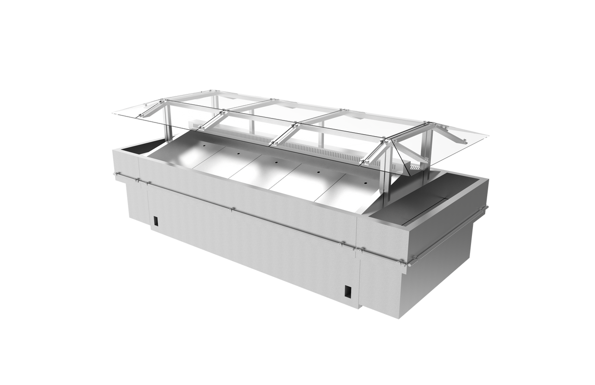 Présentoir de fruits de mer de l'île