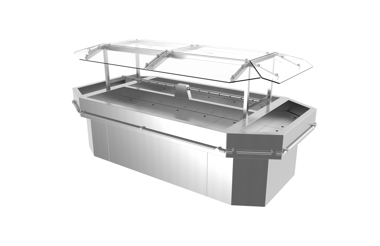 Présentoir de fruits de mer de l'île