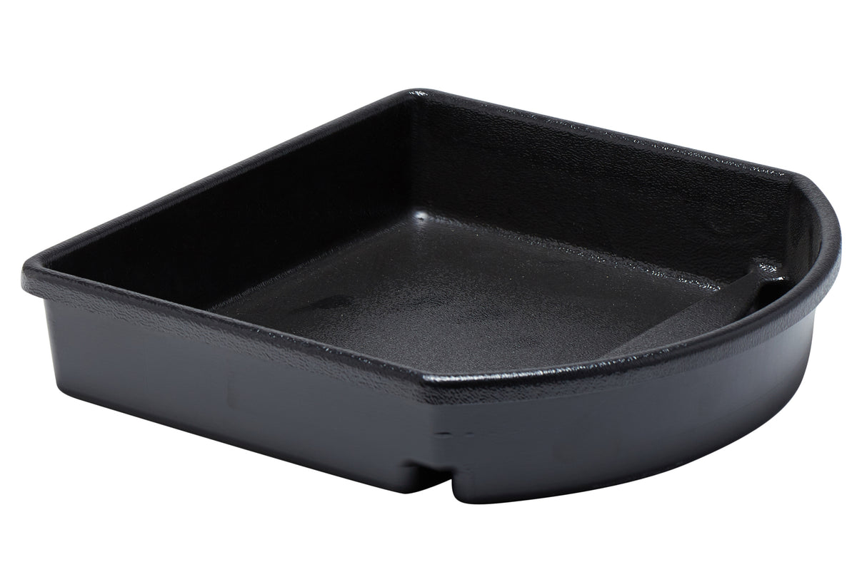 Plateau en plastique à façade incurvée, 12 "x12 "x2.5 "H