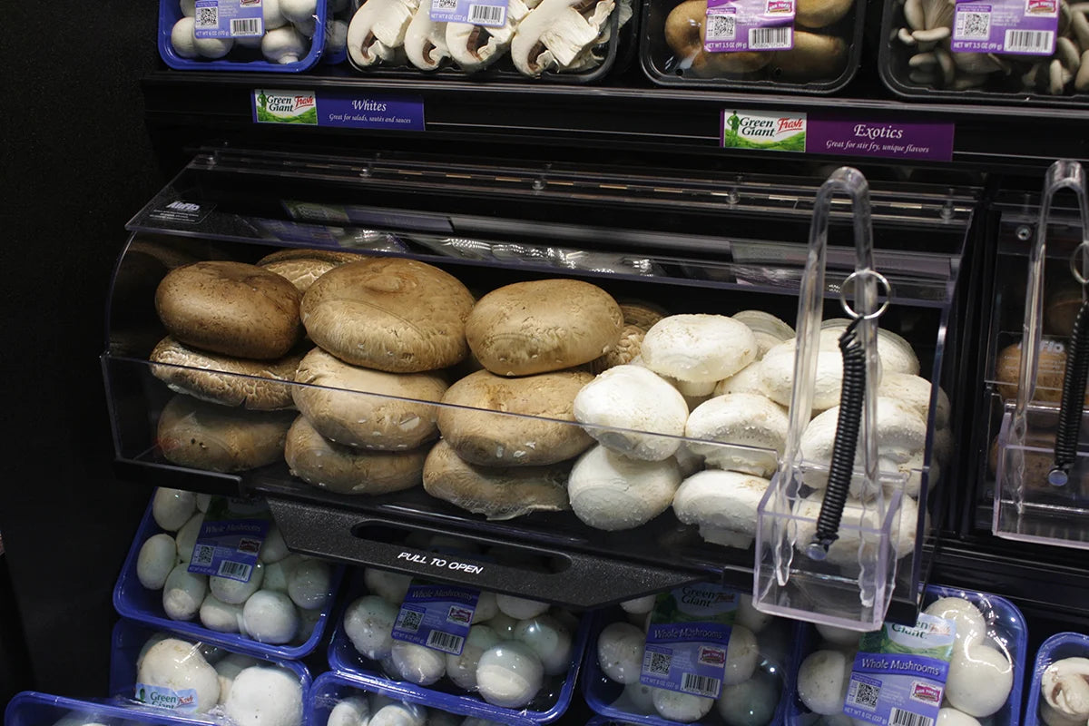 Poubelle acrylique extractible