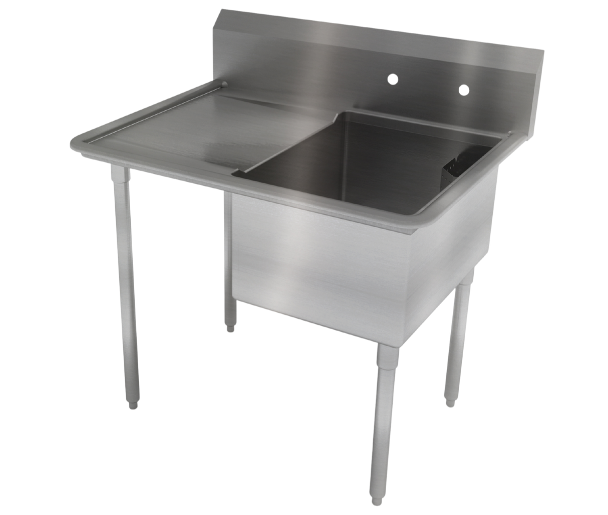 Coved Single Compartment Sink