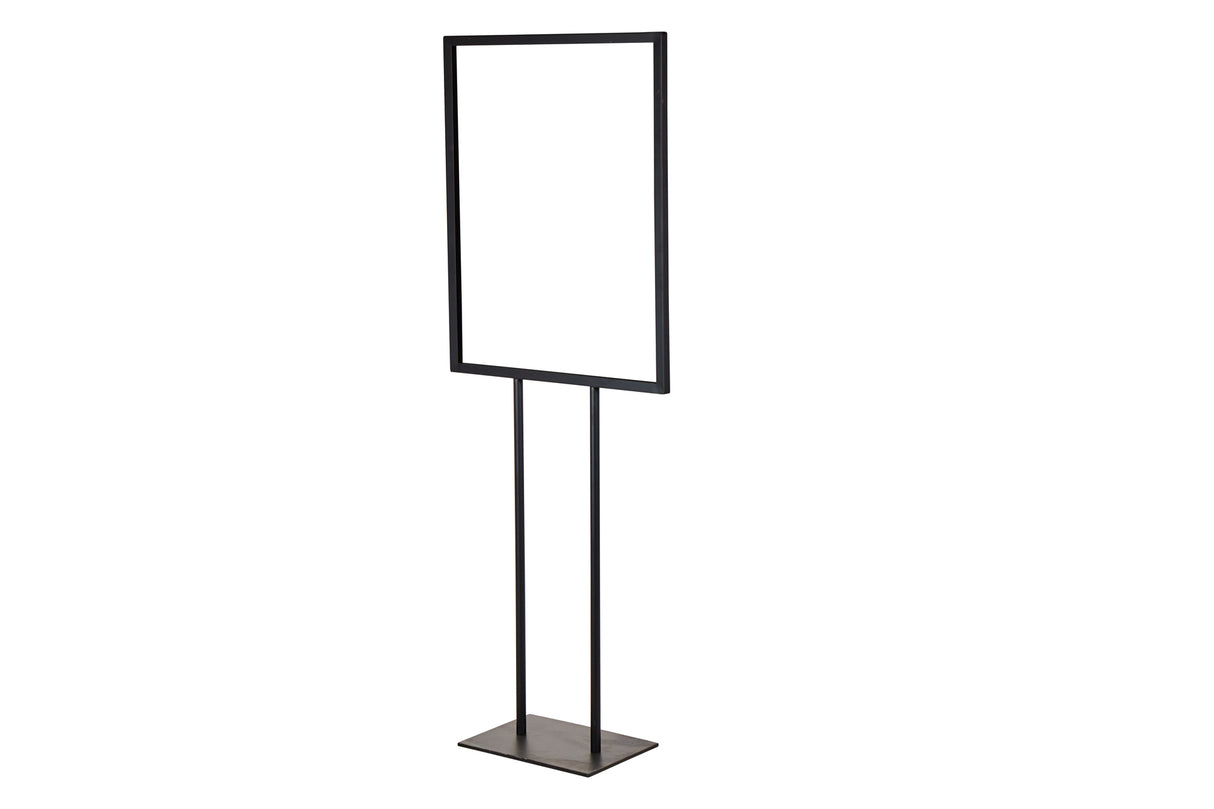 Floor Stand Sign Holder Black, 22"x28" [2228v]