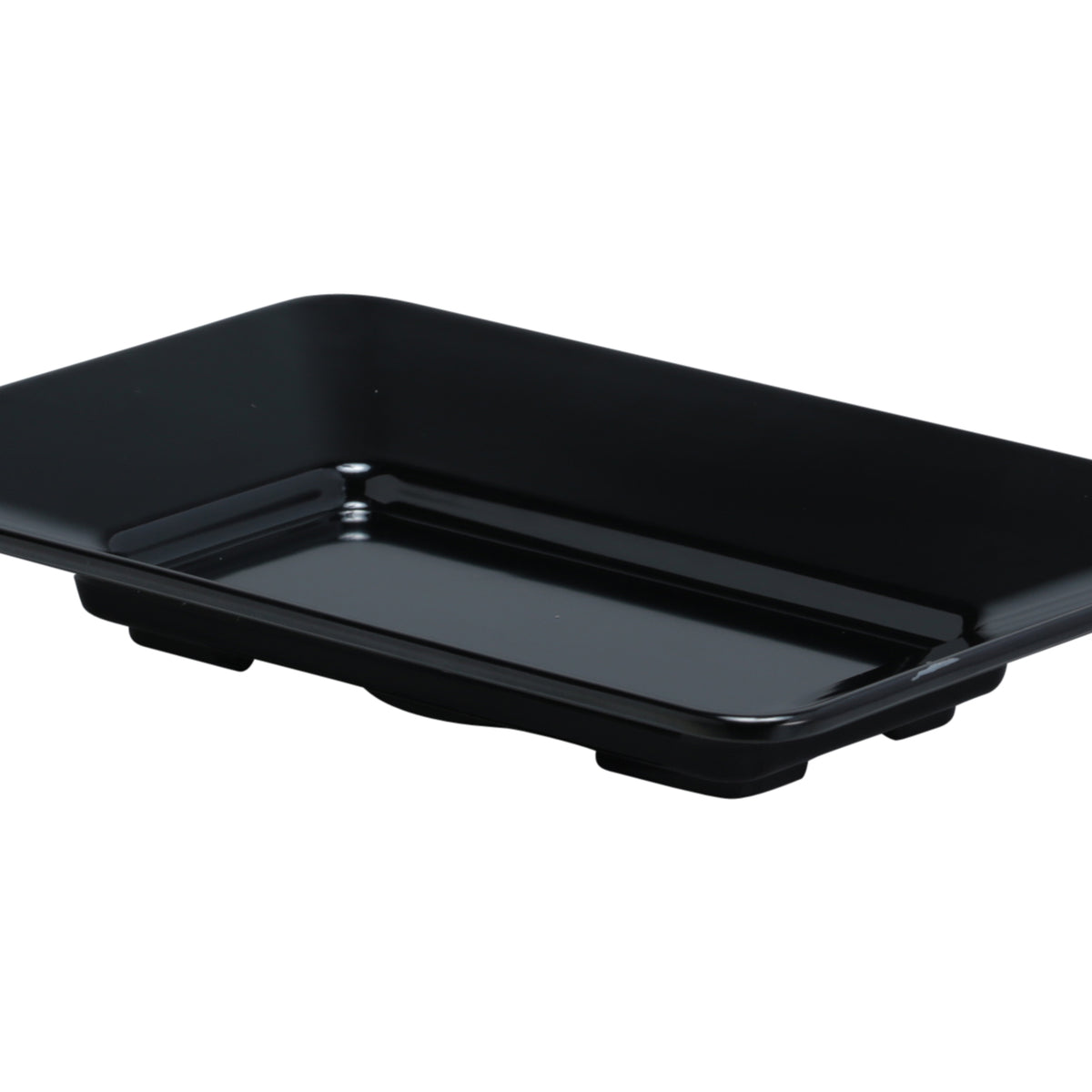 Tray, Black, Melamine, Rectangular, Pacific Trim, 12